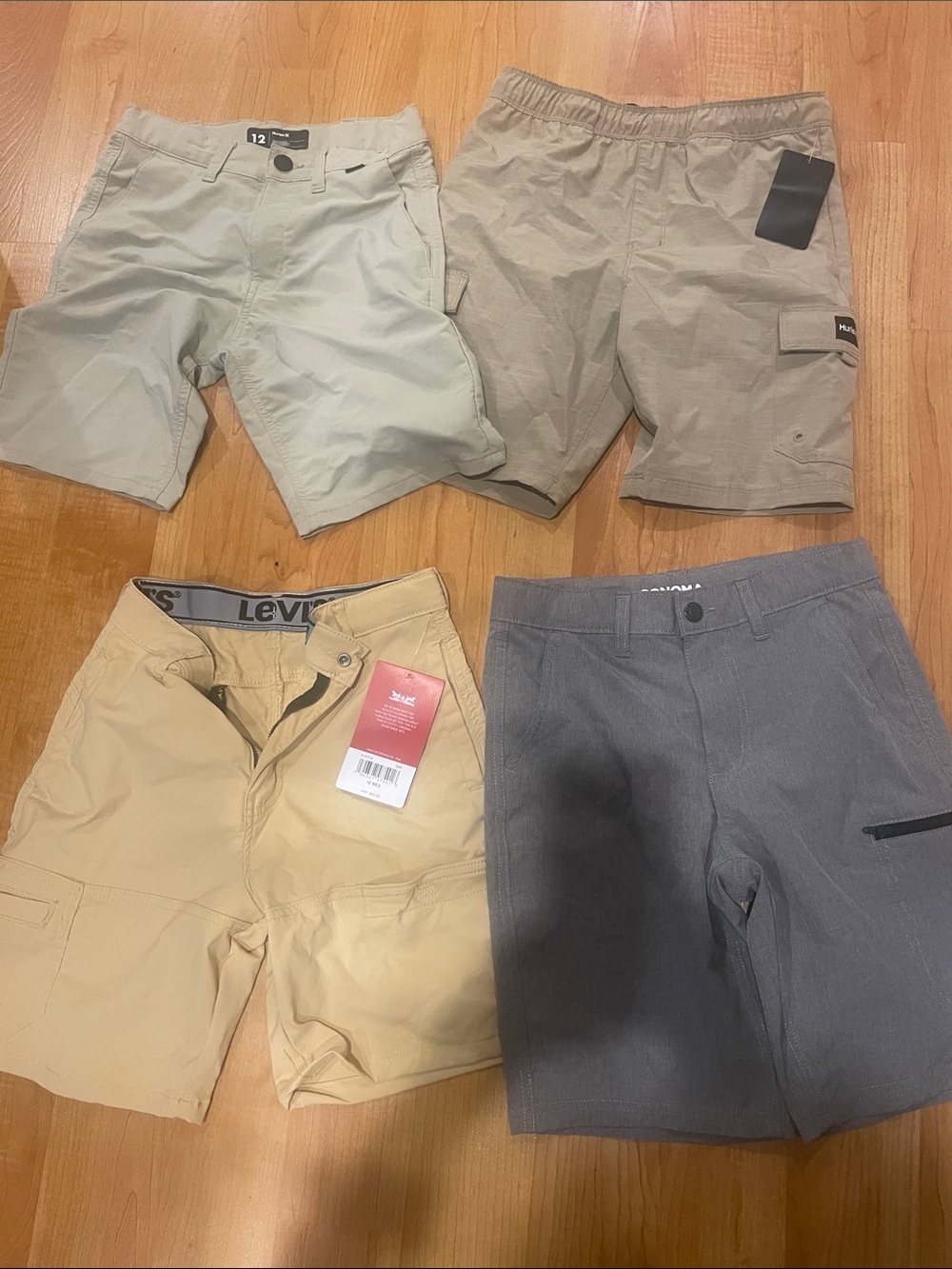 Levi's, Hurley, Sonom Boy’s Cargo & Casual Shorts size 12